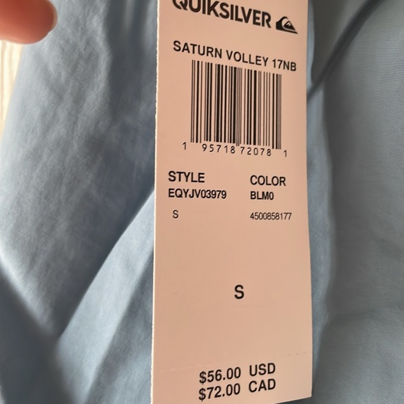 NWT Quicksilver Saturn Volley 17NB - Picture 5 of 8